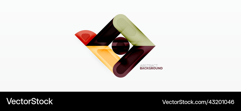 Square and circle minimal abstract background Square and circle minimal abstract background vector image