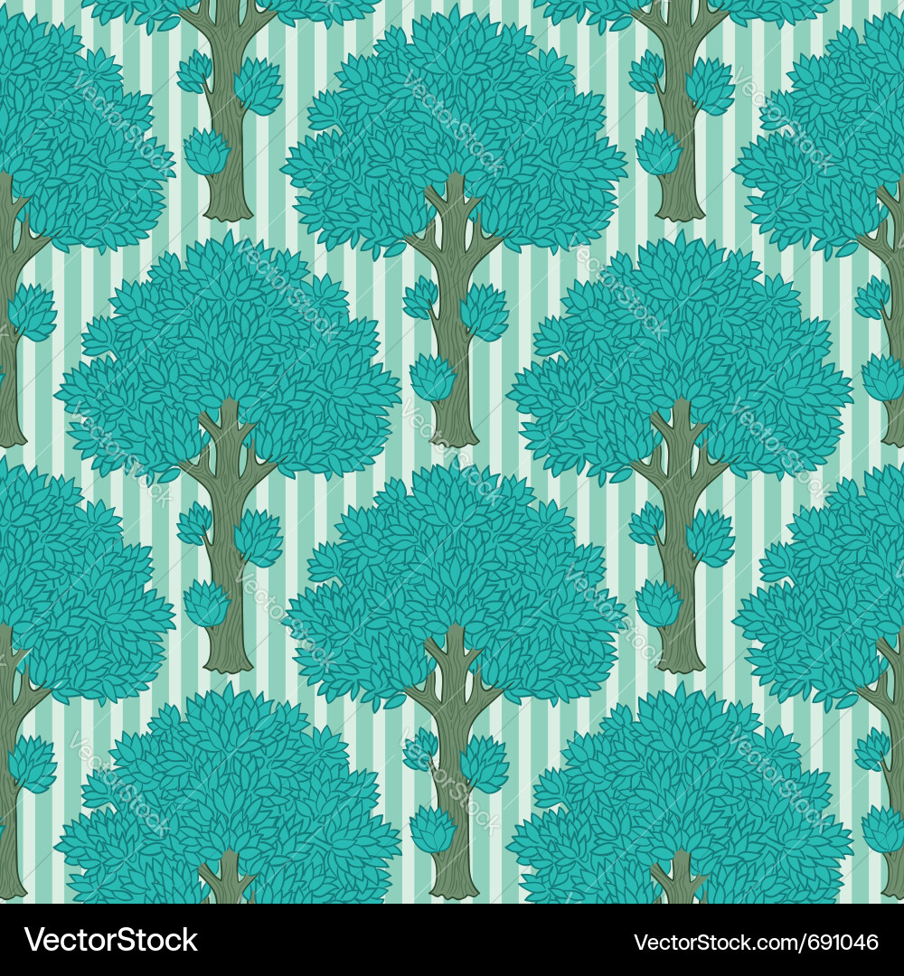 Striped Tree Pattern Vector Image