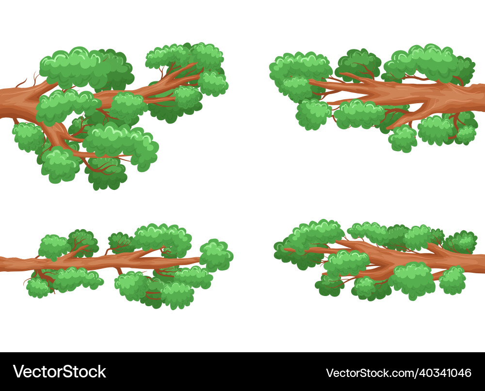 Tree branch design isolated on white background vector image