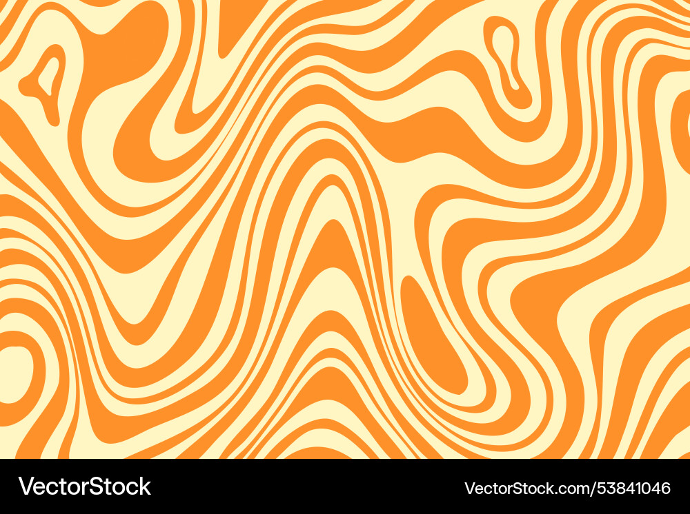 Wavy Caramel Swirls Abstract vector image