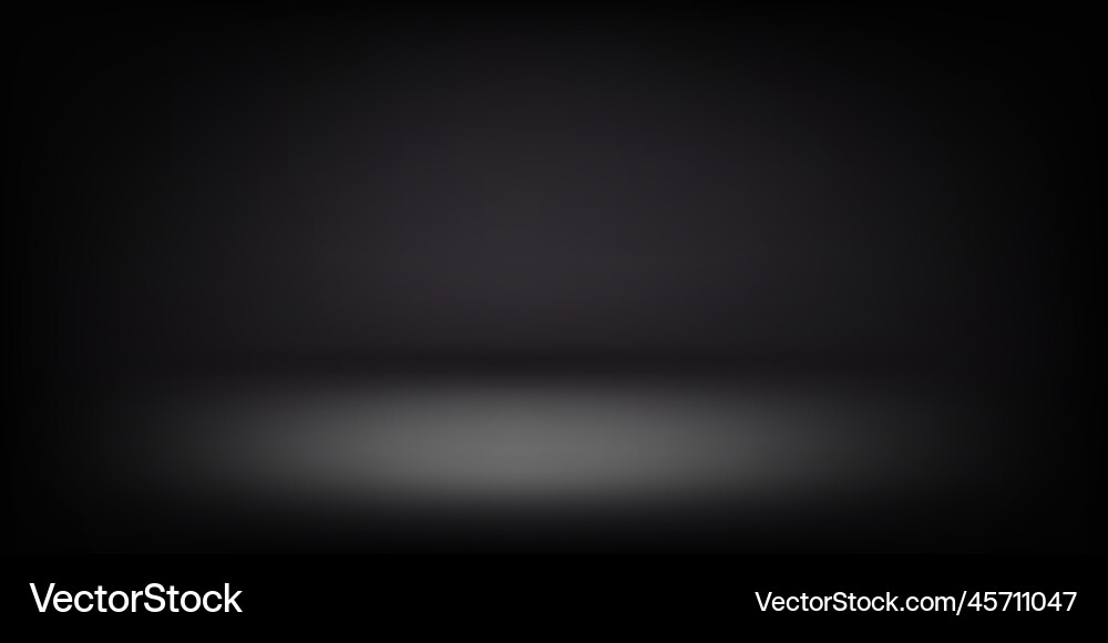 Abstract illuminated empty dark stage design vector image