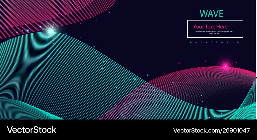 Abstract wave line colorful background Abstract wave line colorful background vector image