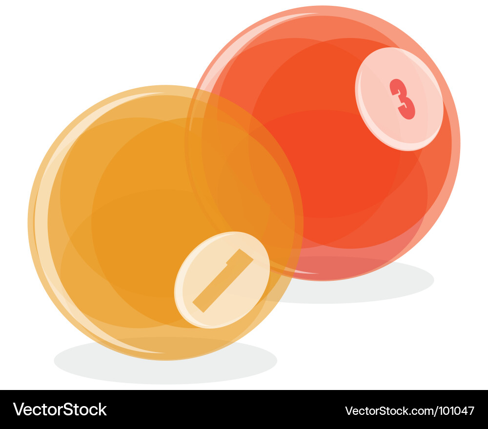 Billiard balls Royalty Free Vector Image - VectorStock
