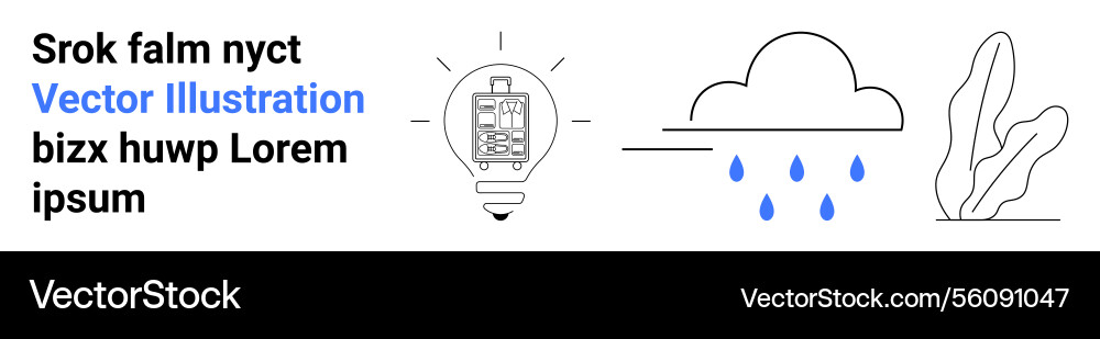 Conceptual design with lightbulb cloud Conceptual design with lightbulb cloud vector image
