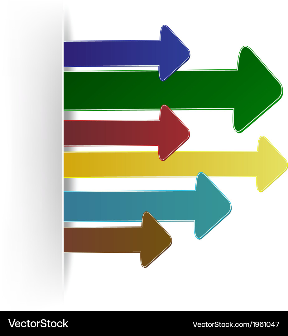 Directional Arrow Background Vector Image