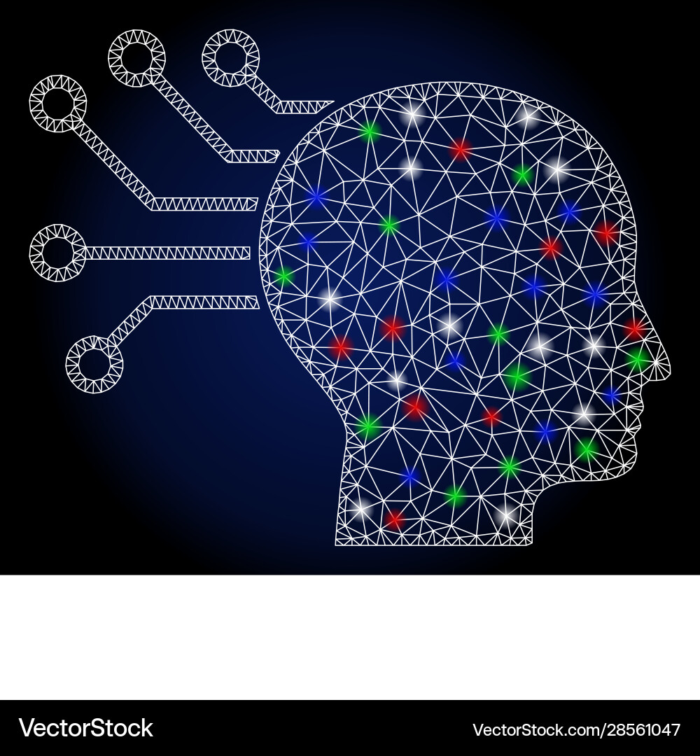 Flare mesh network neural interface with Flare mesh network neural interface with vector image