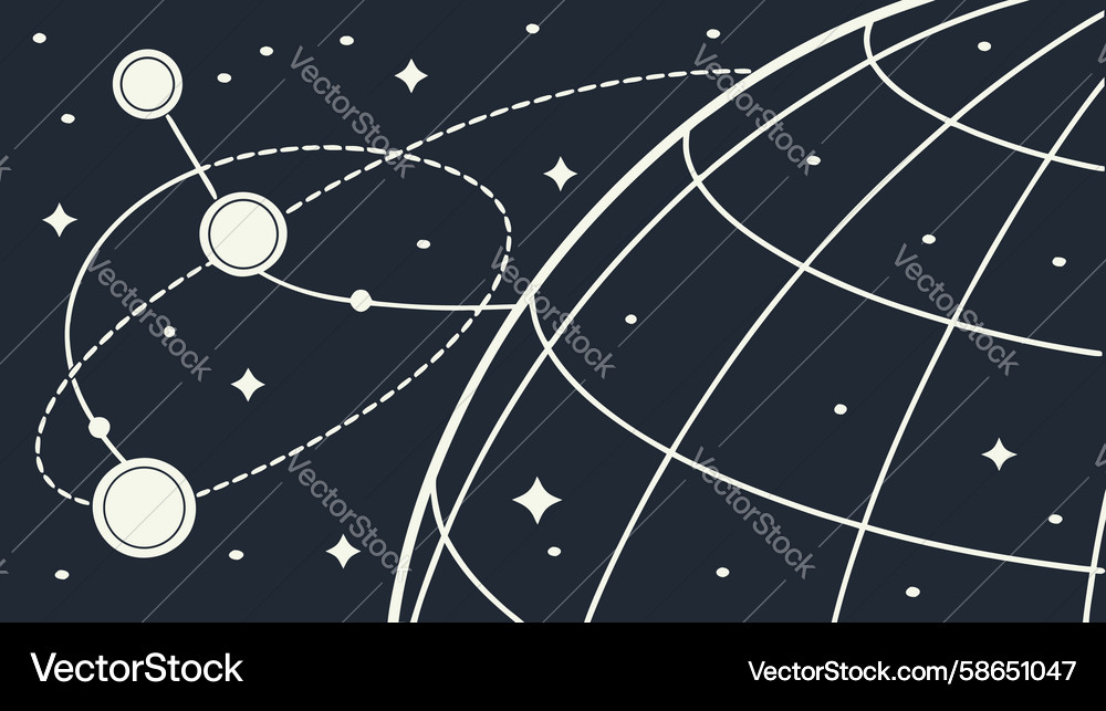 Global network connectivity with dots and lines Vector Image