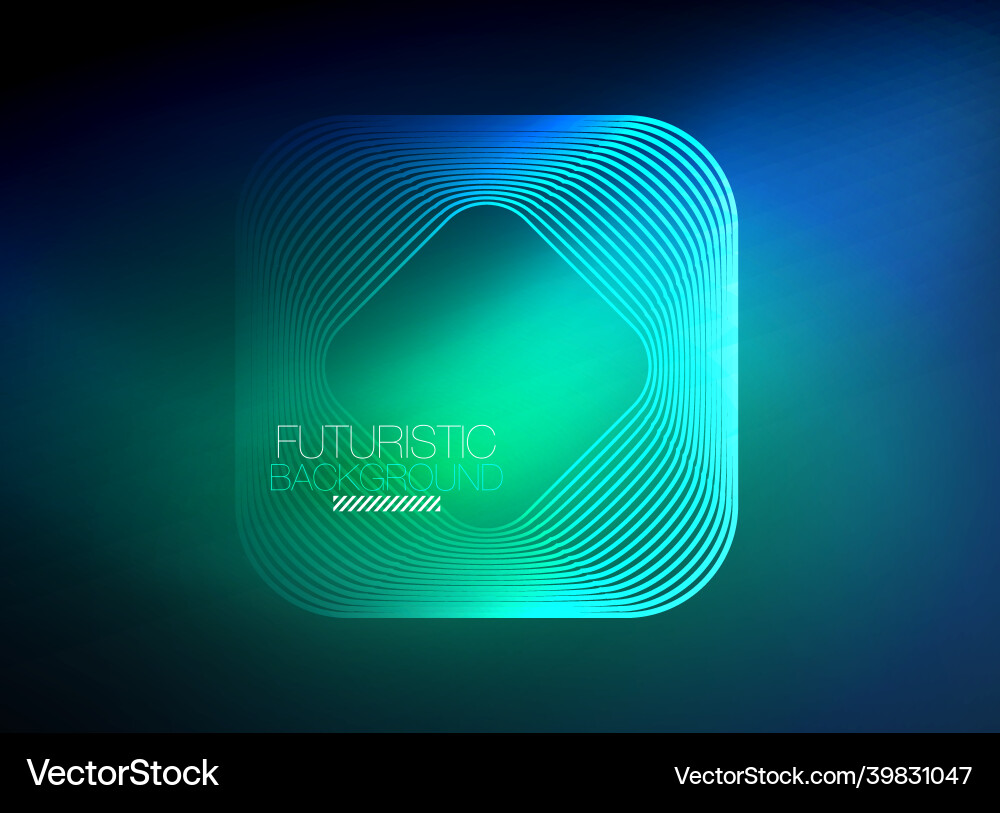 Neon color square shape lines abstract background Neon color square shape lines abstract background vector image