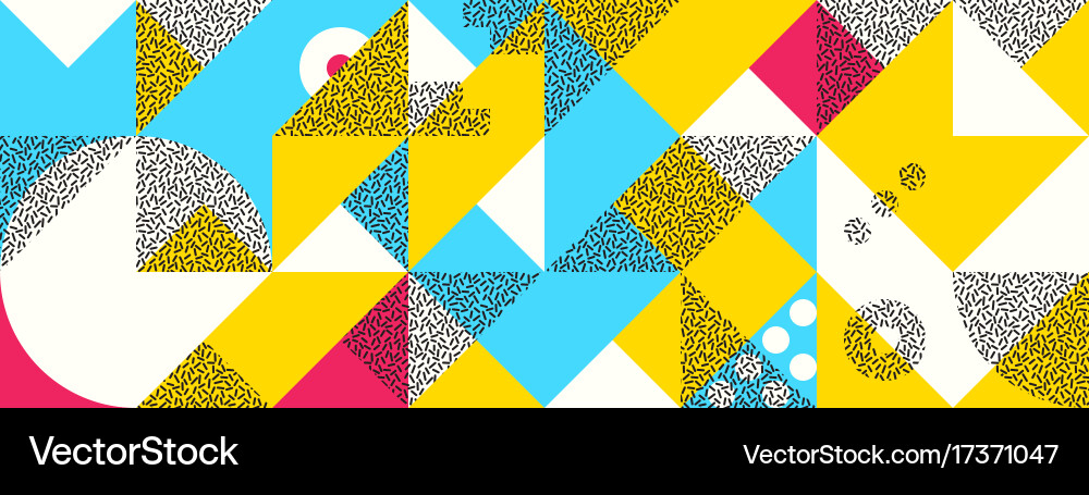 Simple banner square modules Vector Image