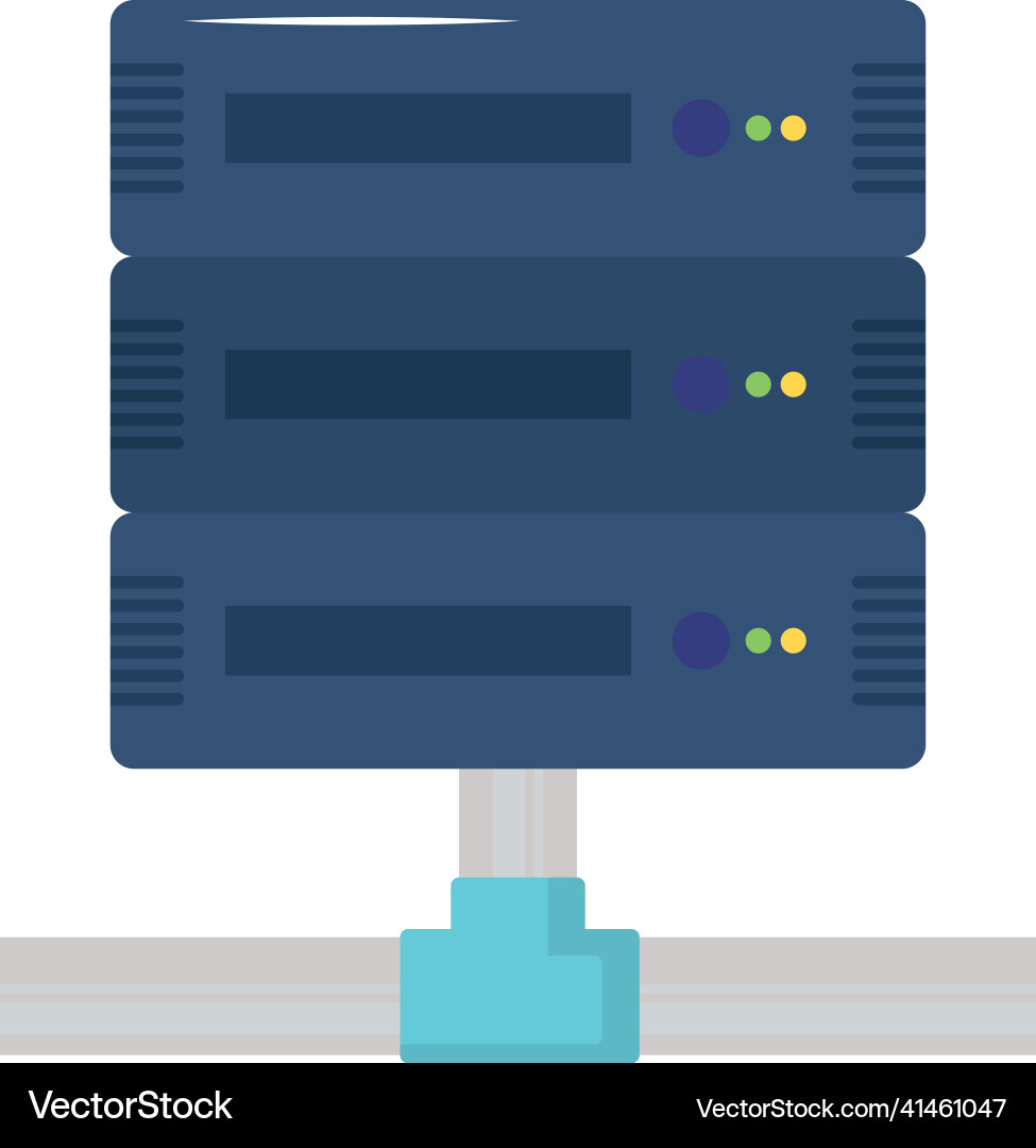 Storage data server Vector Image