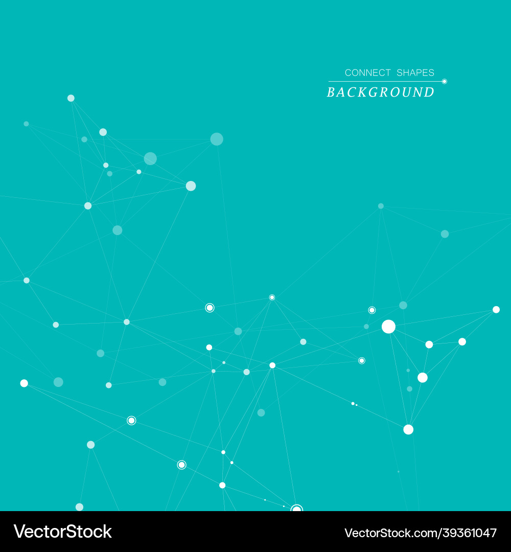 Technology network connect with points and lines Technology network connect with points and lines vector image