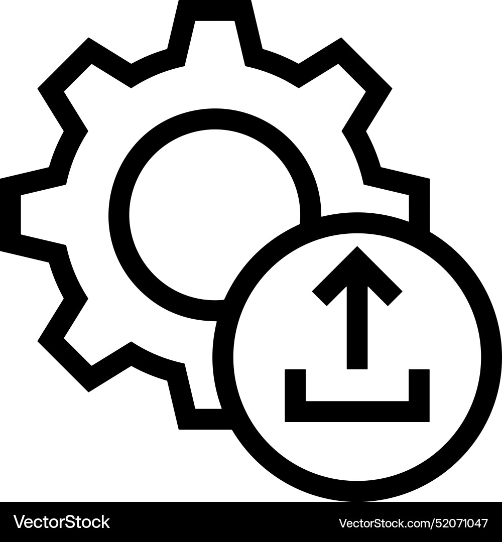 Upload outline icon symbol image Vector Image
