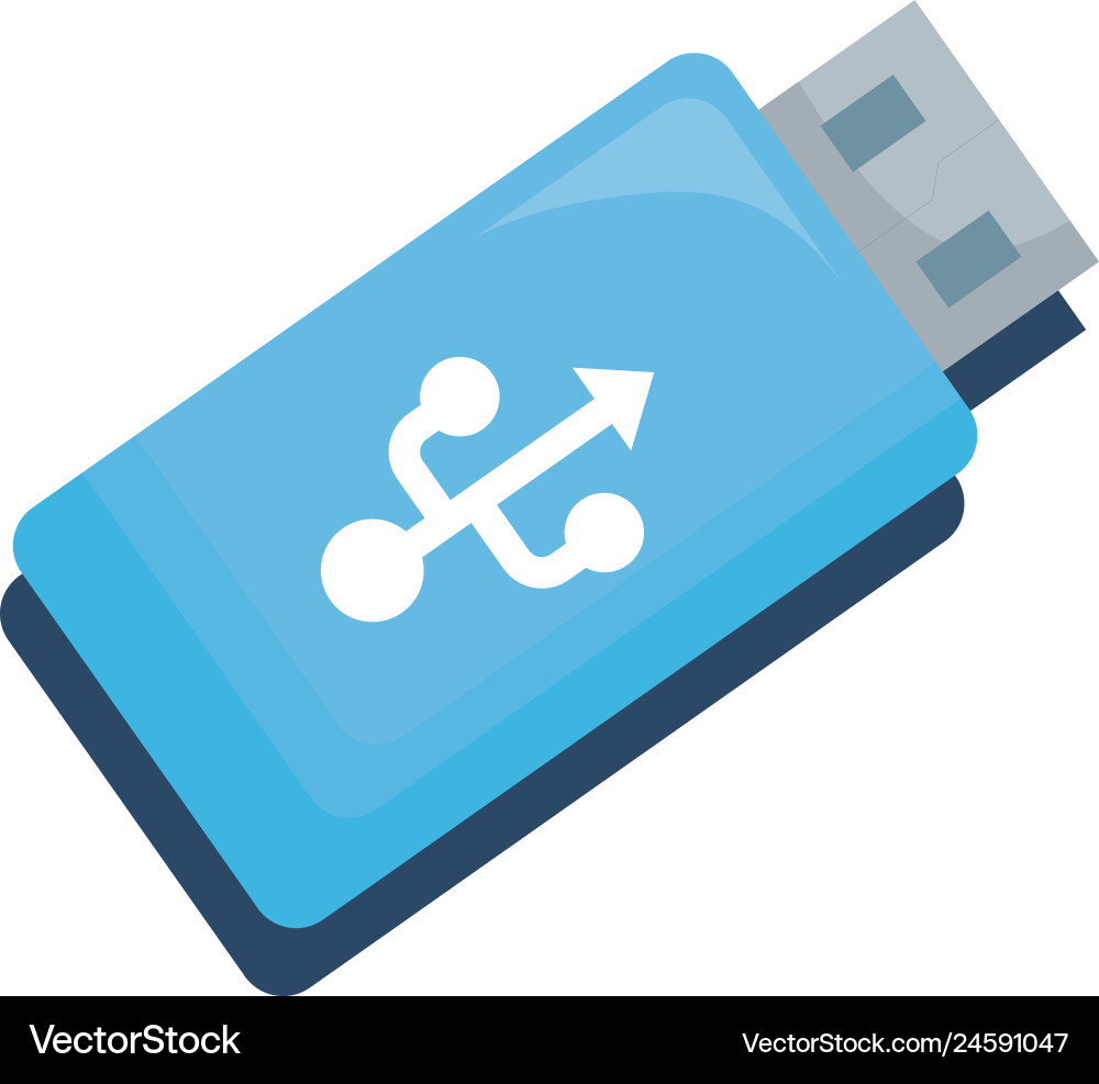 Usb memory data storage icon Vector Image