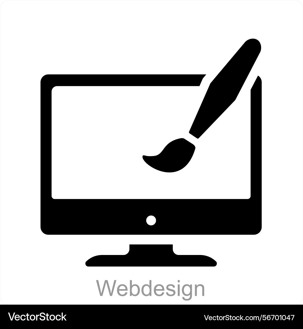 Webdesign and web icon concept Vector Image