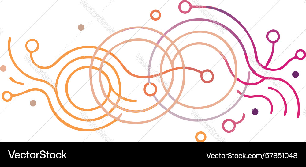 Abstract circuit board pattern vector image