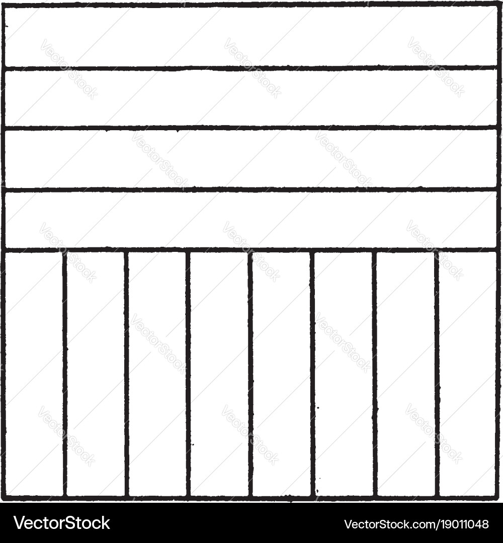 Drawing exercise for t-square triangle and scale vector image
