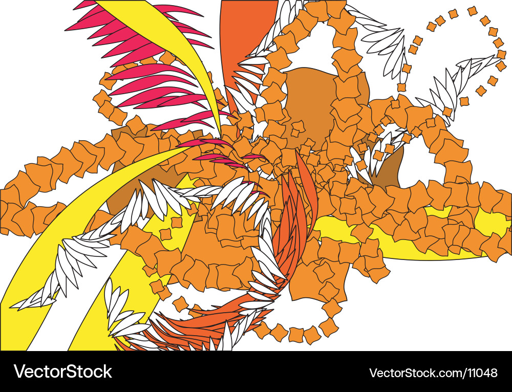Elegant Leaf Background Vector Image