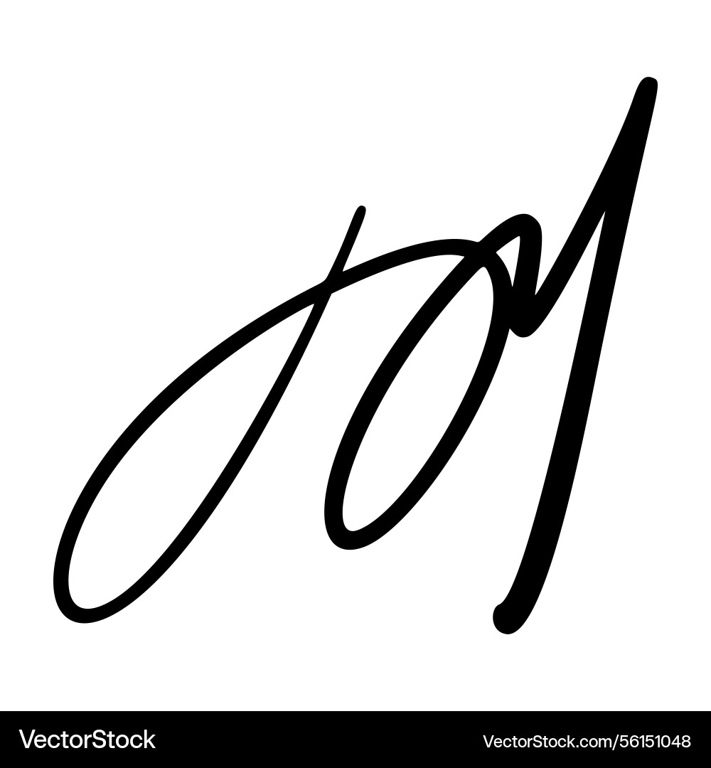 Handwritten signature name sign with random Handwritten signature name sign with random Vector Image
