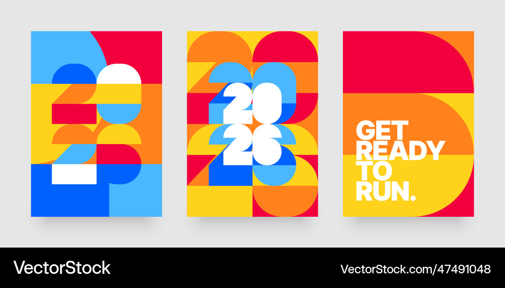  Layout design for sports event of 2026 year Vector Image Illustration 