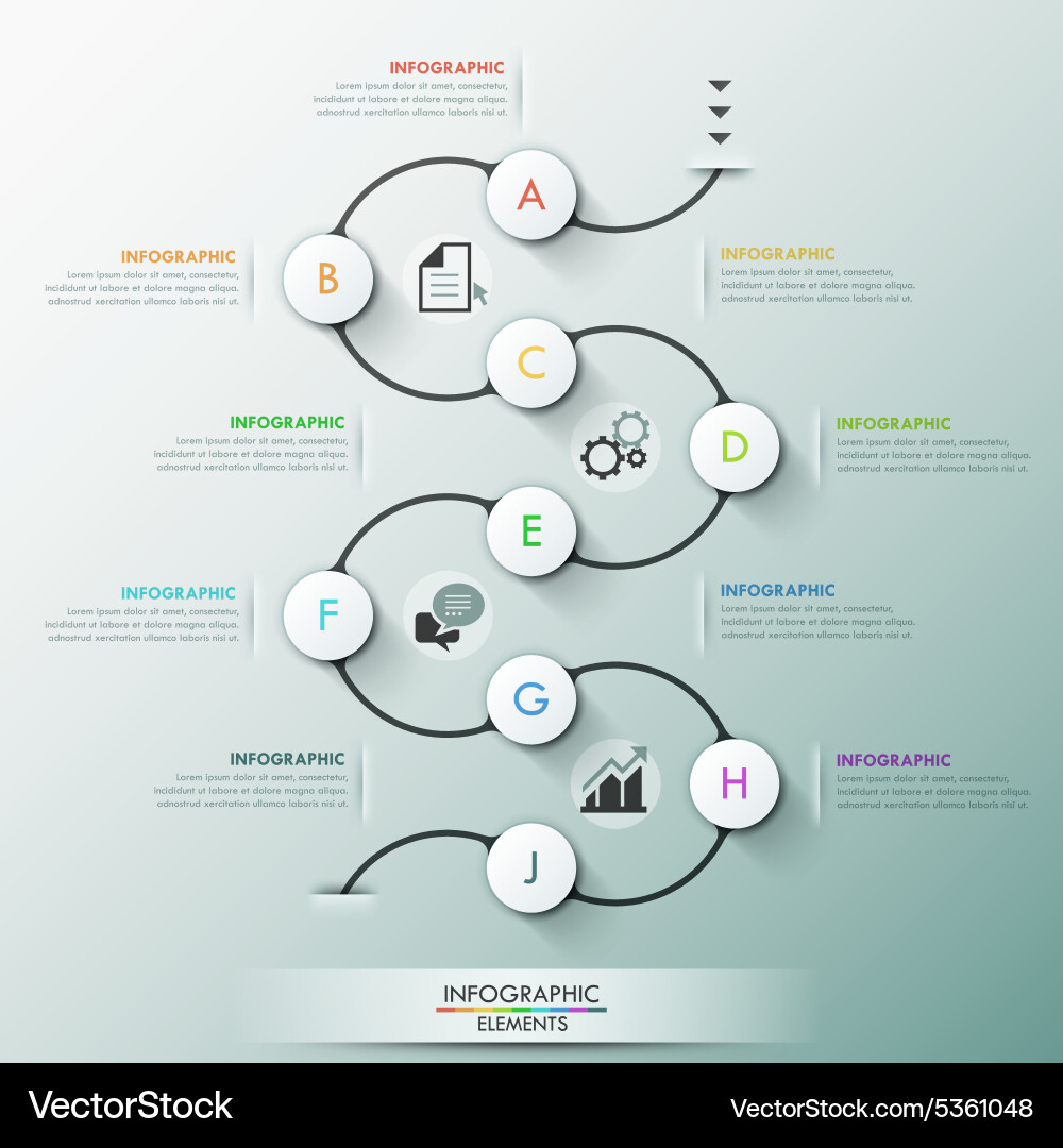 Process Workflow Banner with Circles vector image