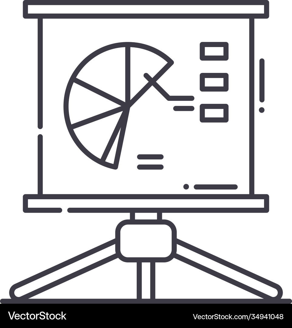 Representation icon linear isolated Representation icon linear isolated vector image