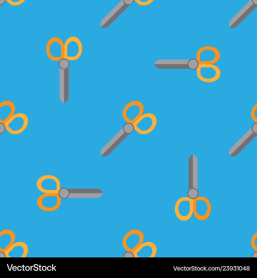 Scissors seamless pattern Scissors seamless pattern vector image