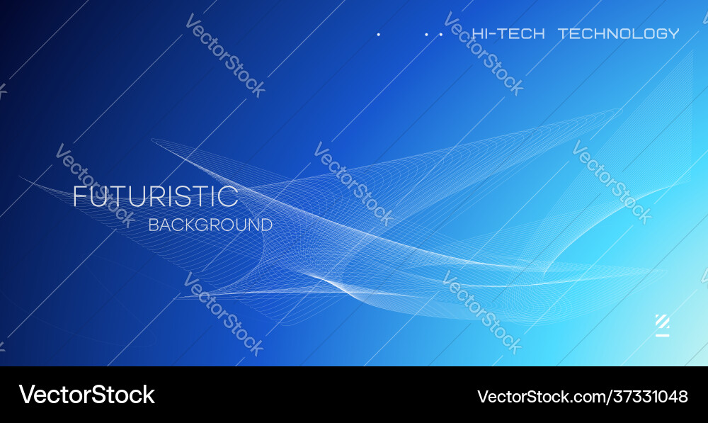 Wavy dynamic lines flowing particles abstract Wavy dynamic lines flowing particles abstract vector image