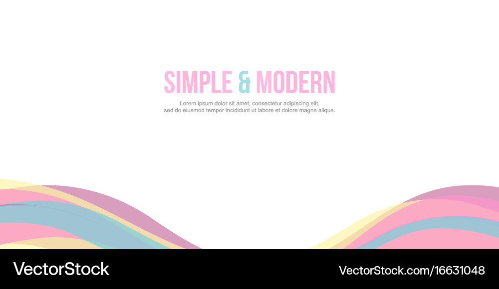 Website header colorful wave design vector image