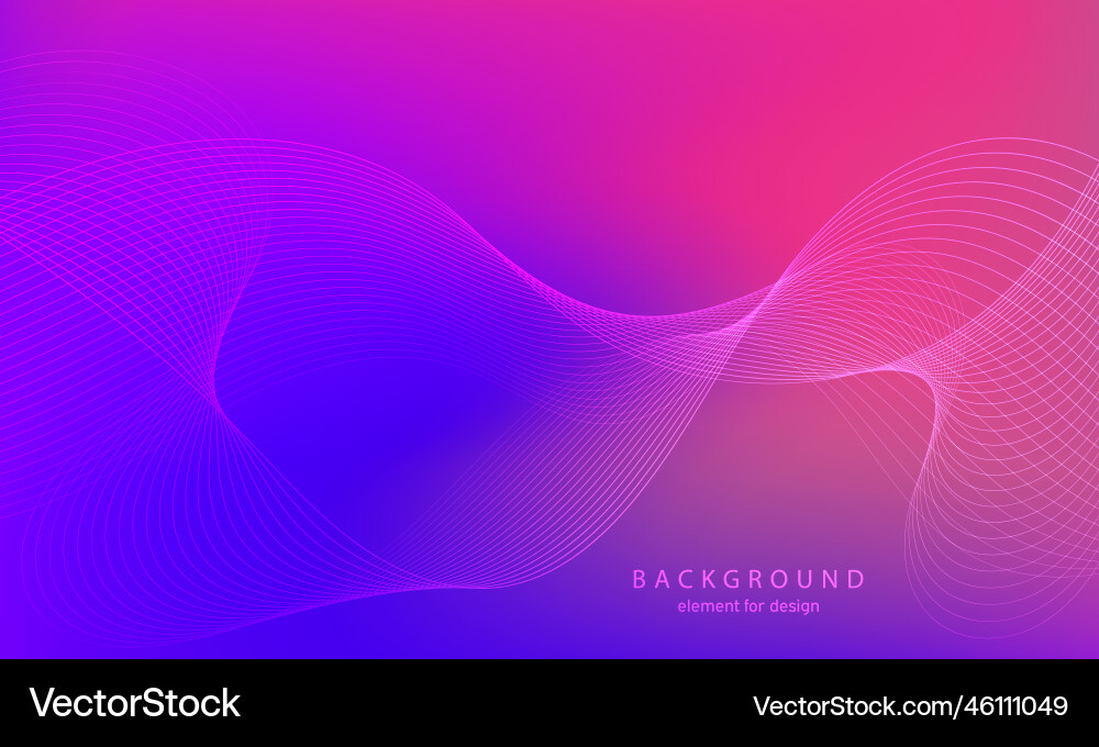 Abstract gradient background wave element Abstract gradient background wave element vector image