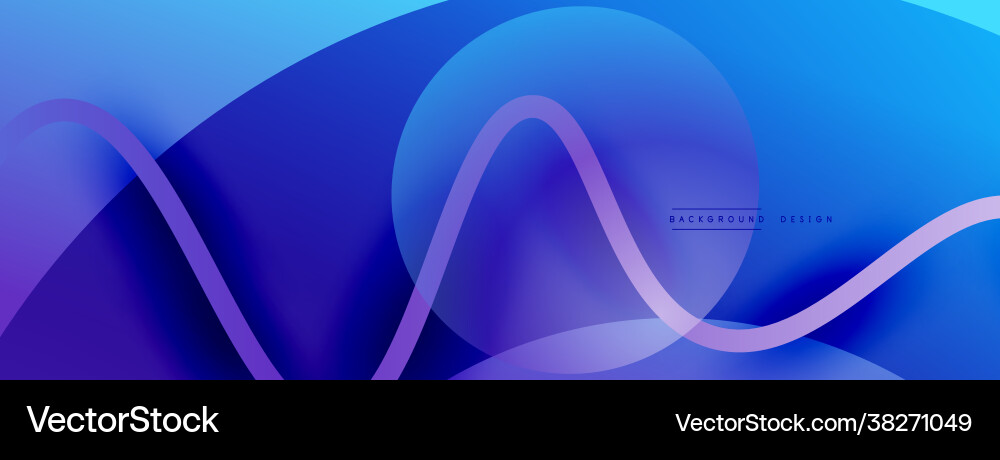Abstract gradient background with wave line Abstract gradient background with wave line Vector Image