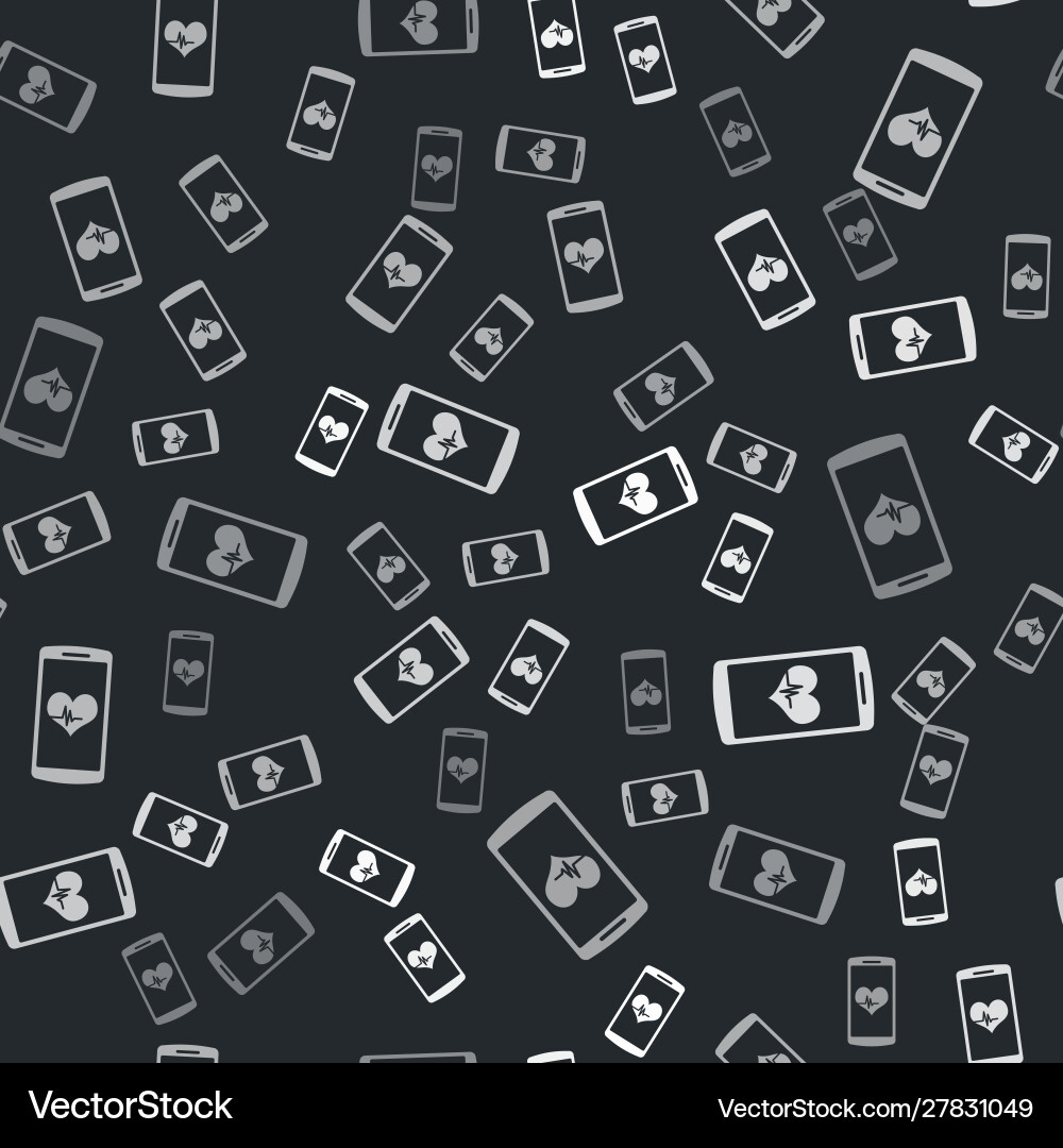 Grey smartphone with heart rate monitor function Grey smartphone with heart rate monitor function vector image