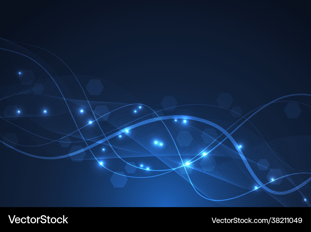 Hexagonal abstract background big data Hexagonal abstract background big data vector image