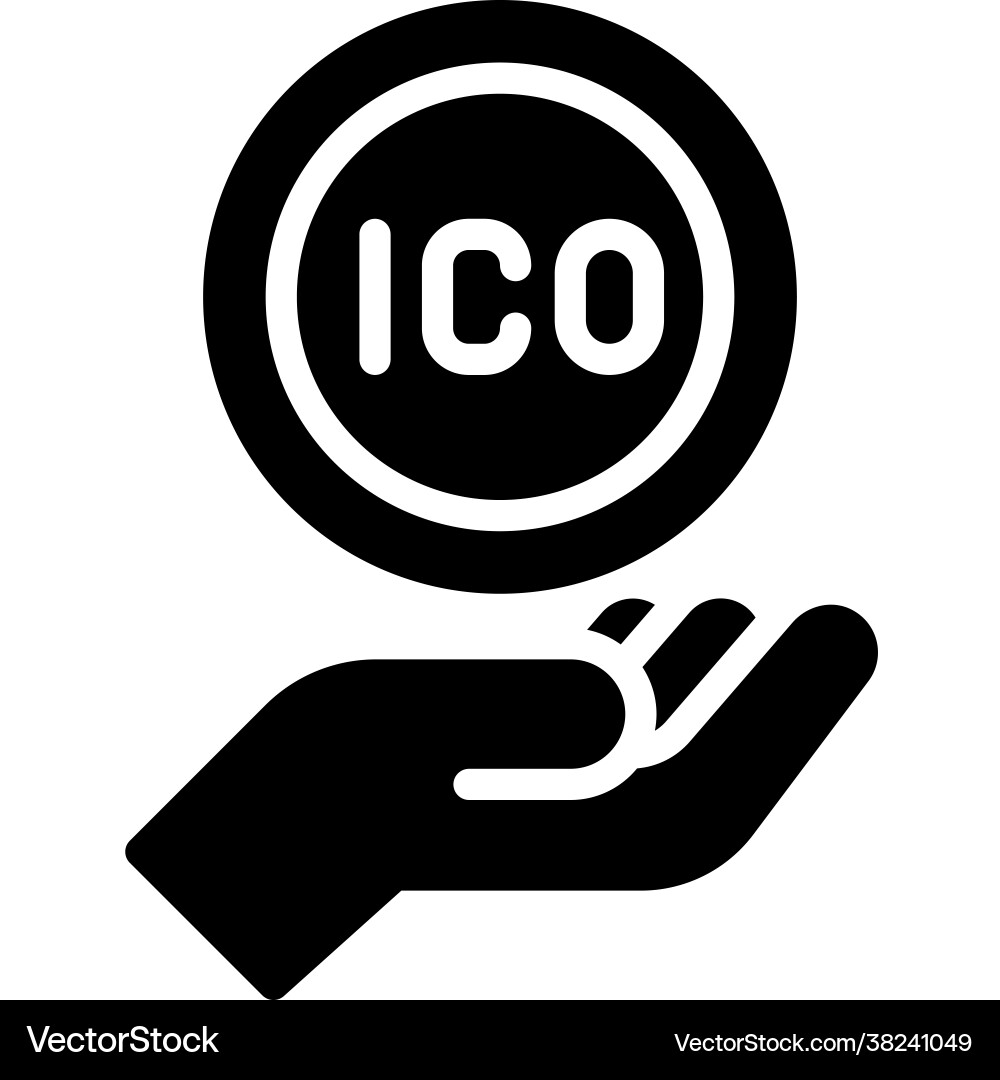 Initial coin offering icon cryptocurrency related – Royalty-Free Vector |  VectorStock