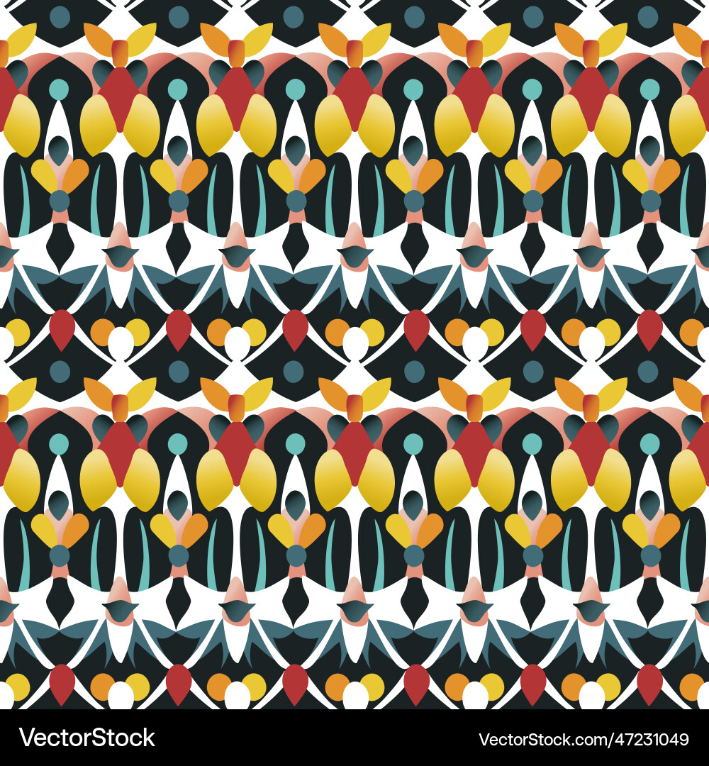 Retro geometric abstract seamless pattern in style Retro geometric abstract seamless pattern in style vector image