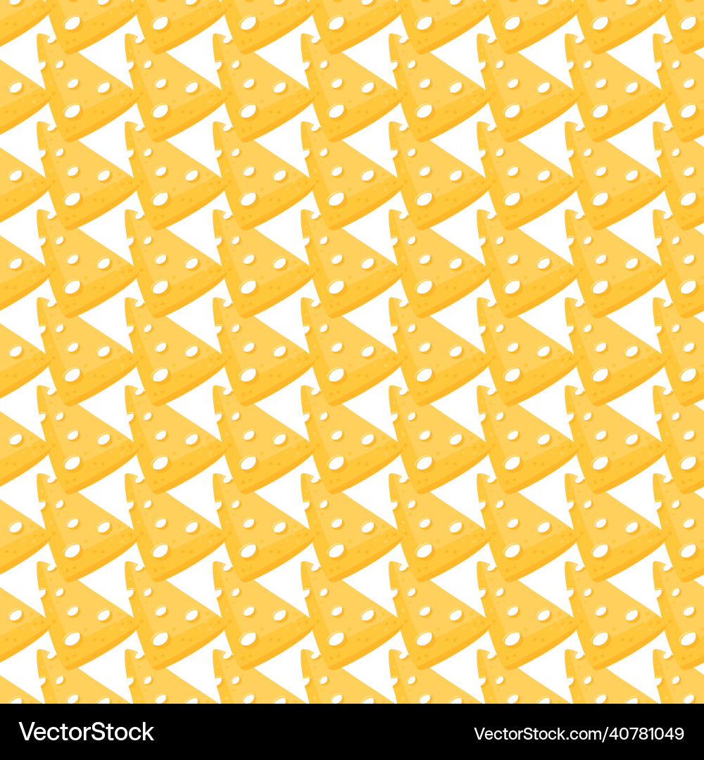 Seamless pattern with yellow triangular piece Vector Image