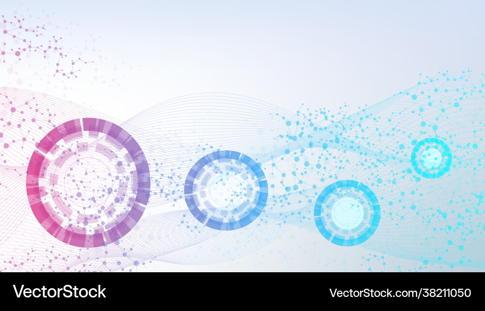 Big data visualization background modern Big data visualization background modern vector image