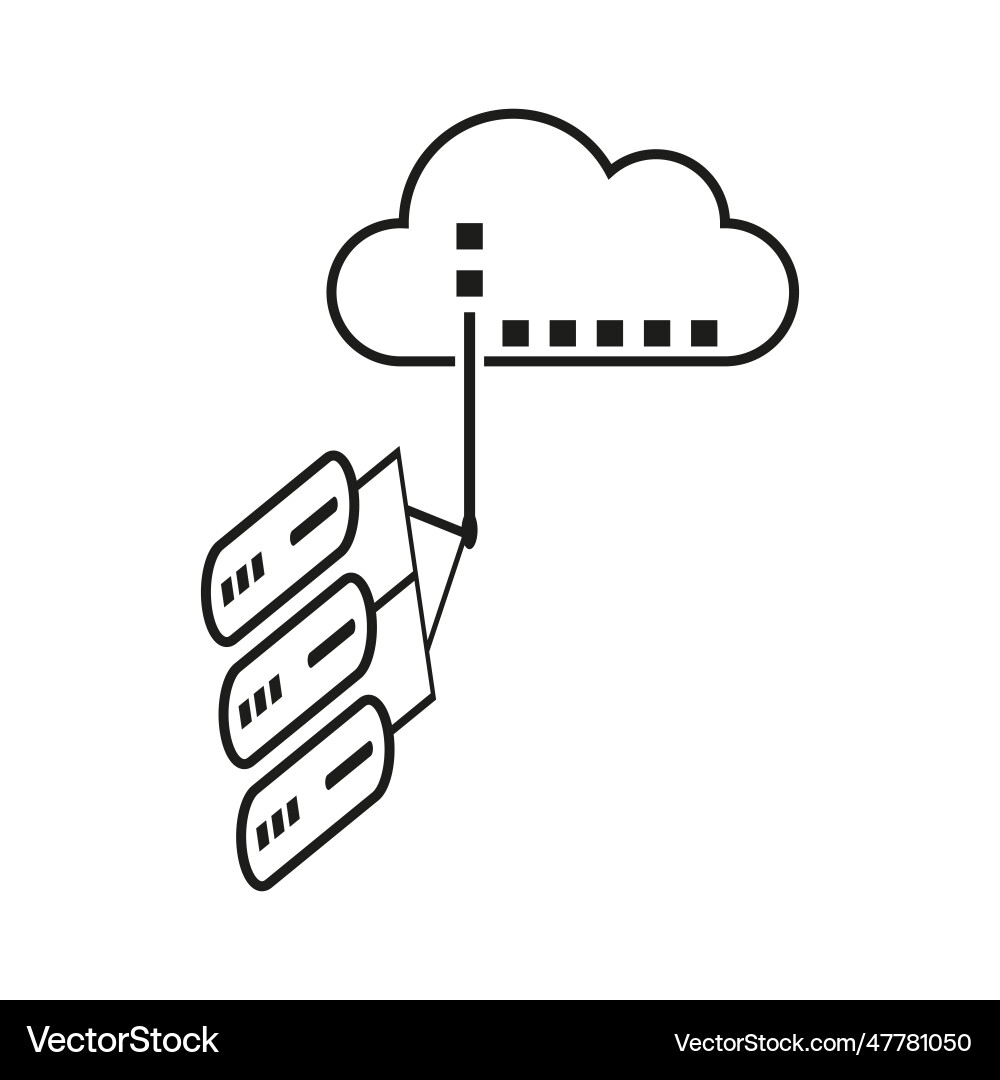 Cloud computing network concept demand Cloud computing network concept demand Vector Image