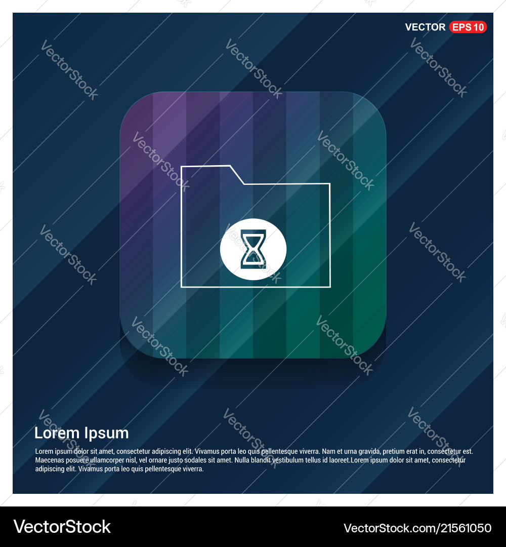 Computer folder icon Vector Image