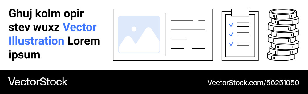 Document review with clipboard checklist Vector Image