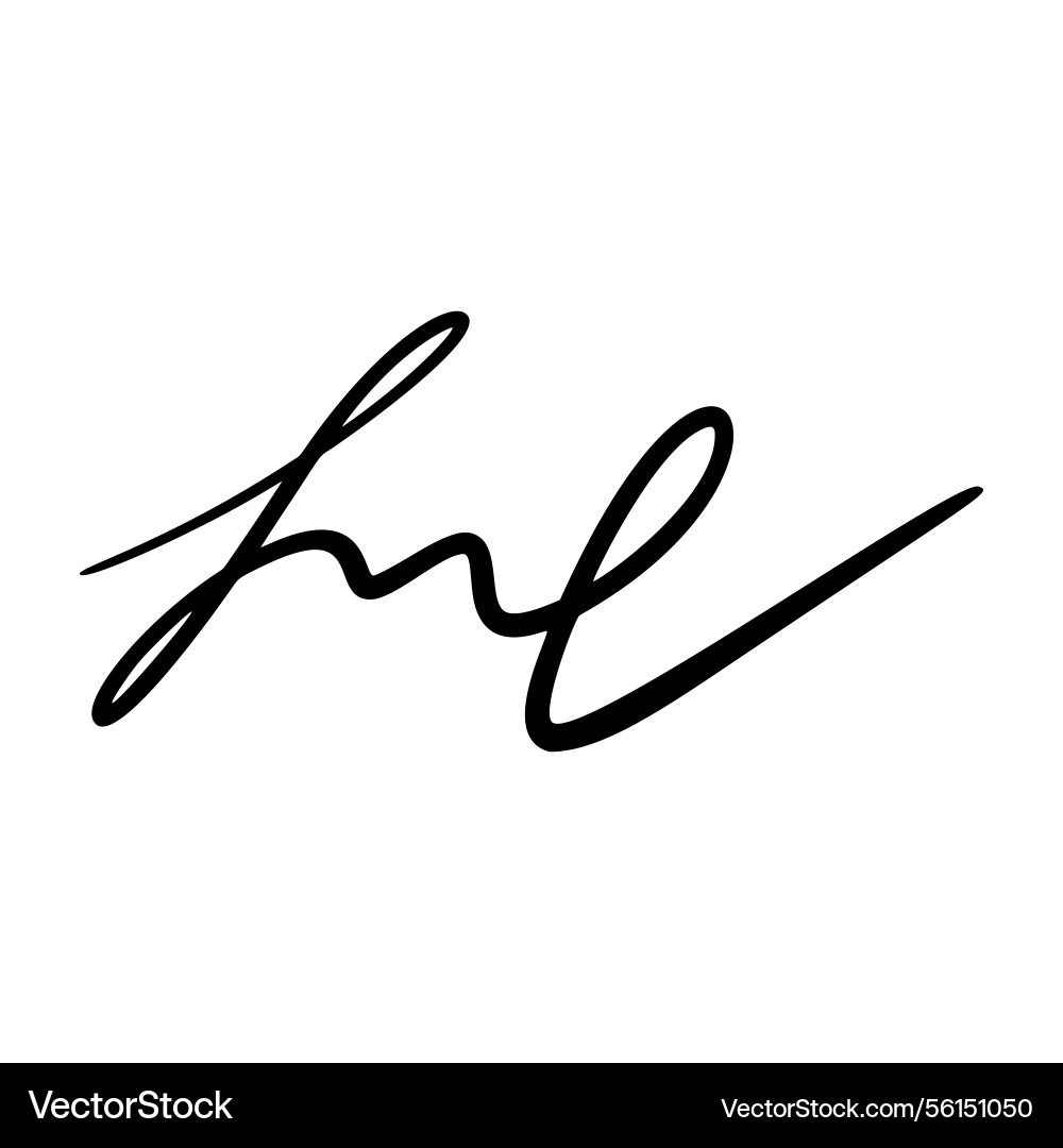Handwritten signature name sign with random Handwritten signature name sign with random Vector Image