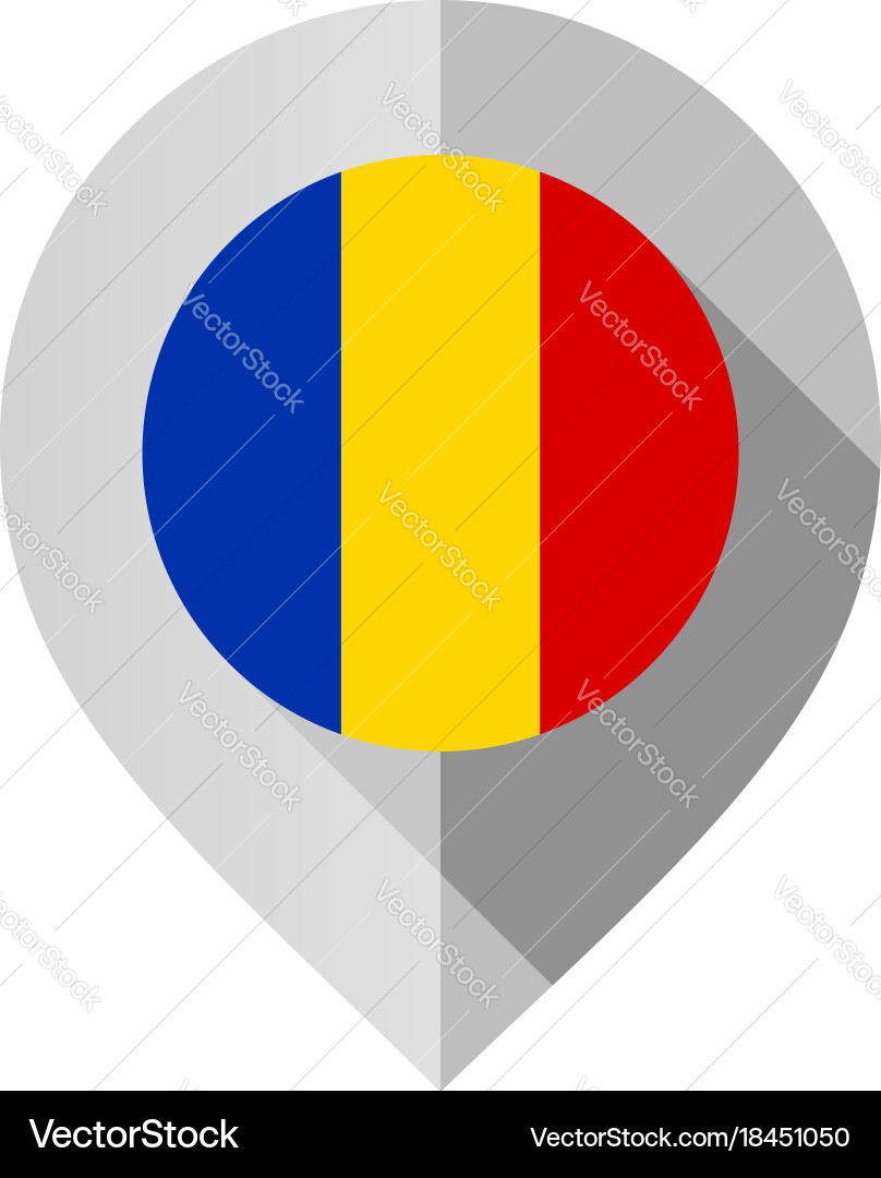 Map Marker with Flag Icon Vector Image
