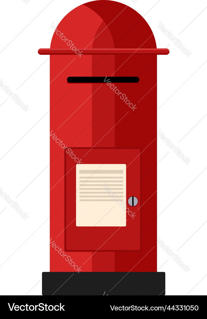 Post box on a white background Vector Image