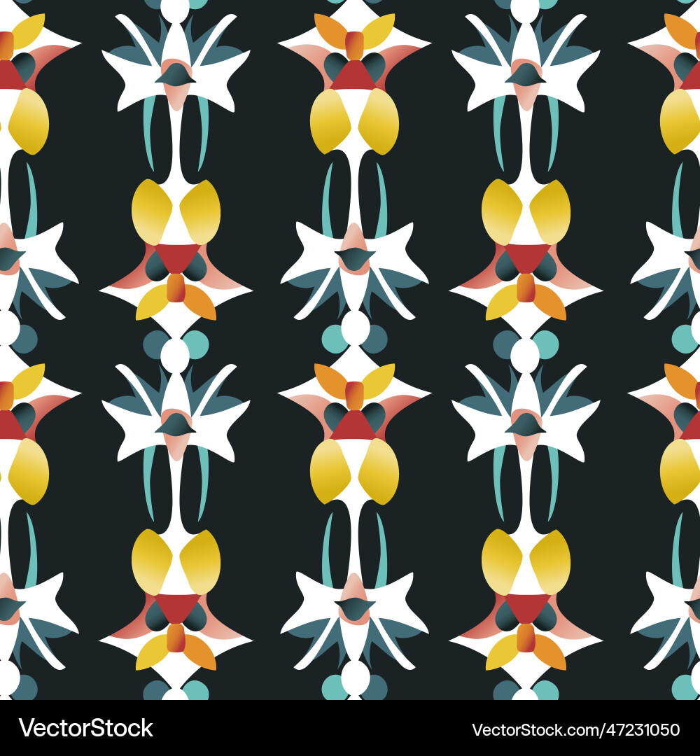 Retro geometric abstract seamless pattern in style Retro geometric abstract seamless pattern in style vector image