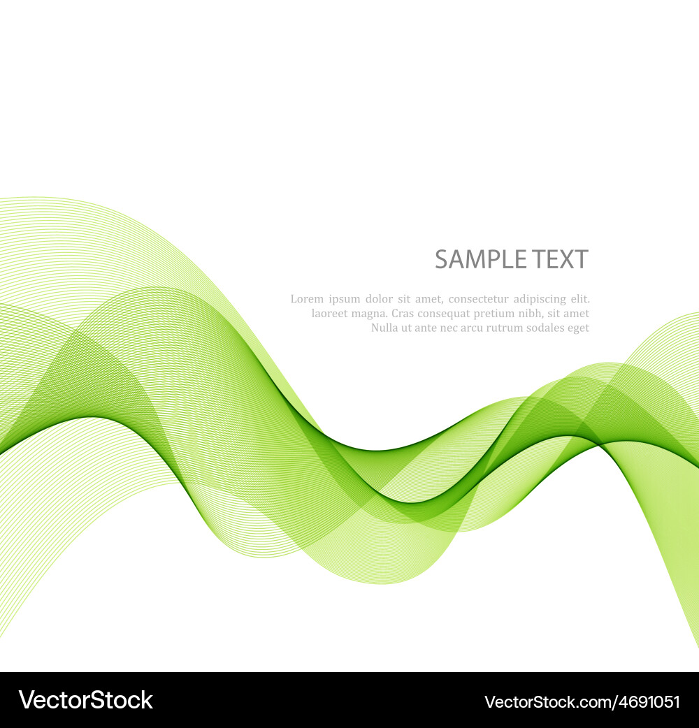 Abstract curved lines background template vector image