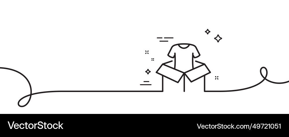 Clothing donation line icon charity box sign Clothing donation line icon charity box sign vector image