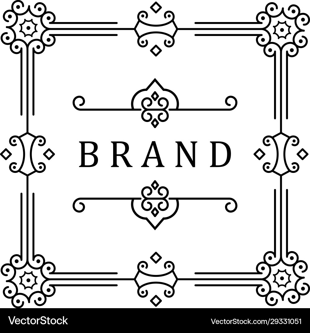 Frame with borders Frame with borders vector image