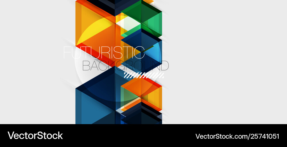 Geometric triangle and hexagon abstract background Geometric triangle and hexagon abstract background Vector Image