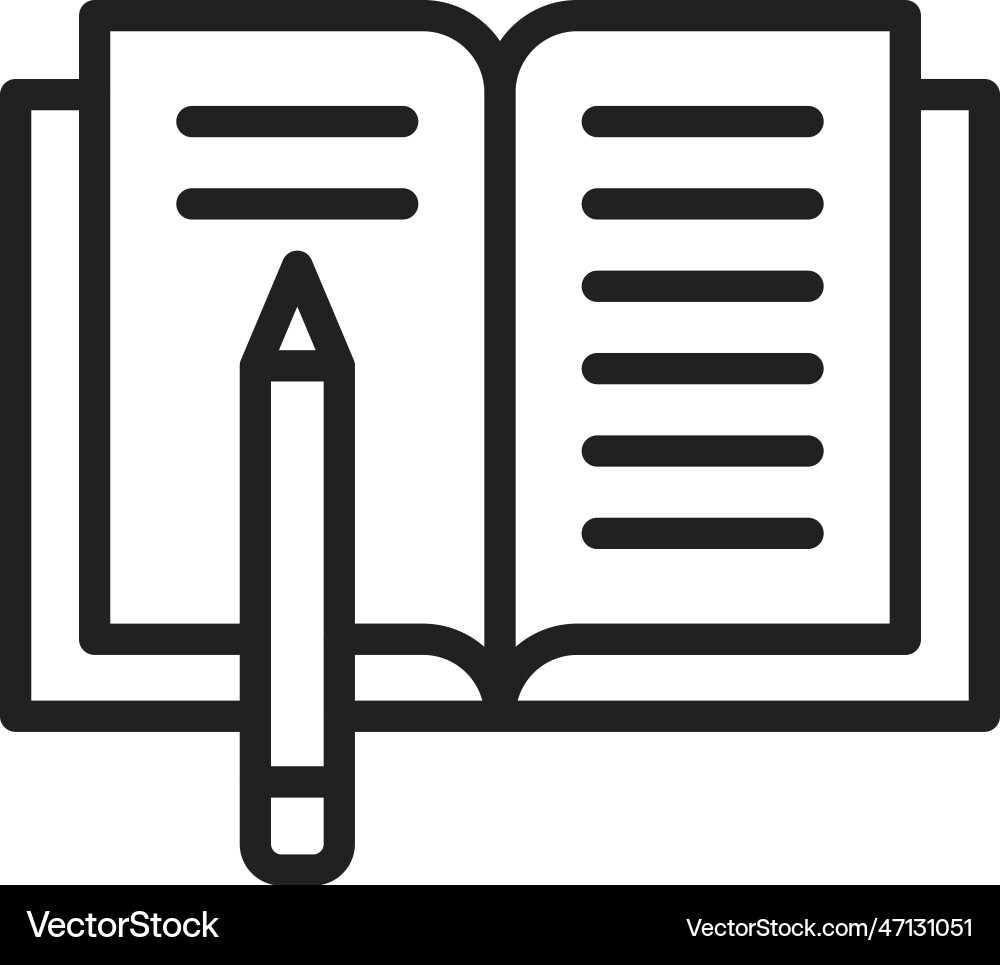 Homework icon image vector image