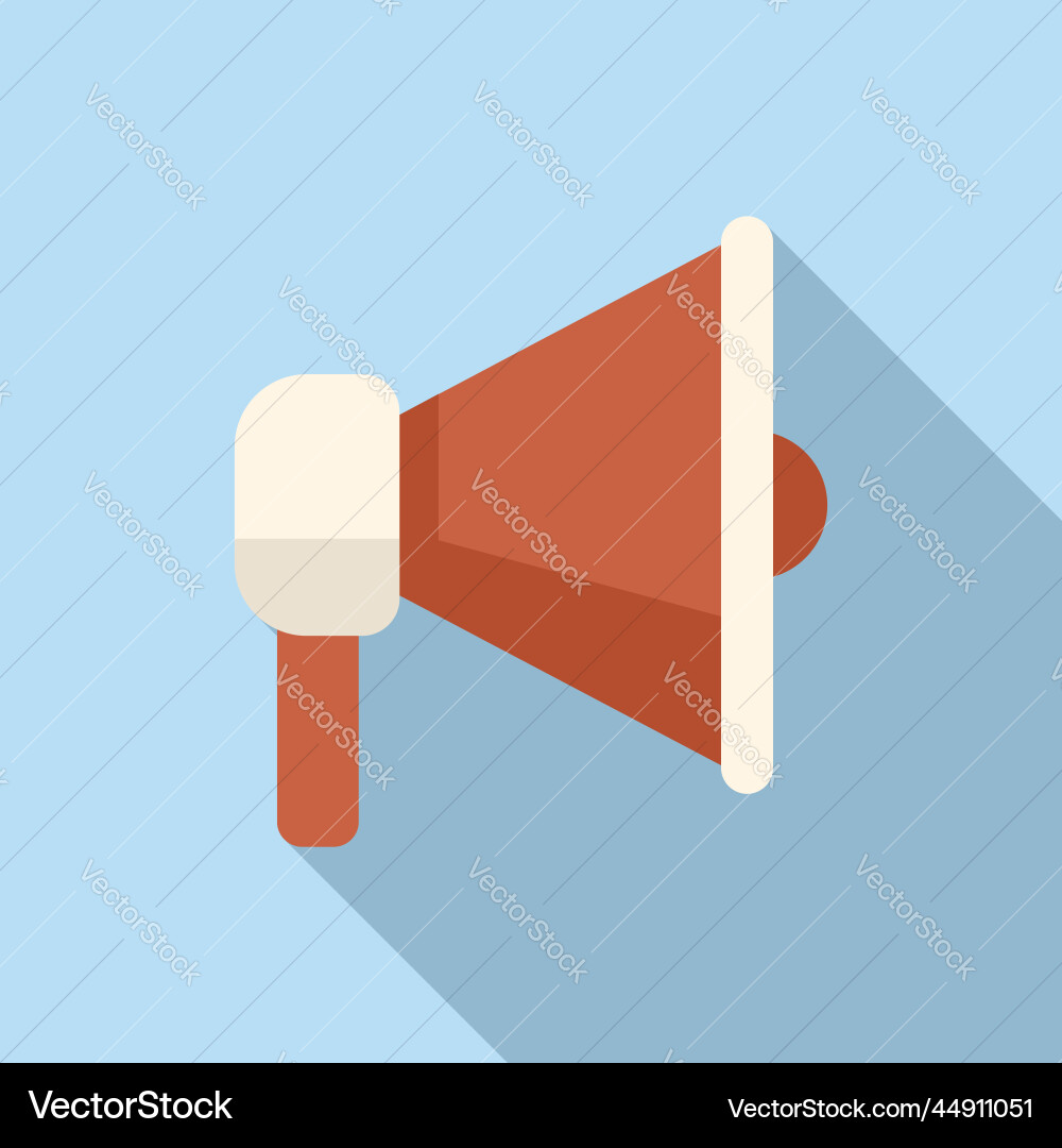 Megaphone icon flat computer interface Vector Image