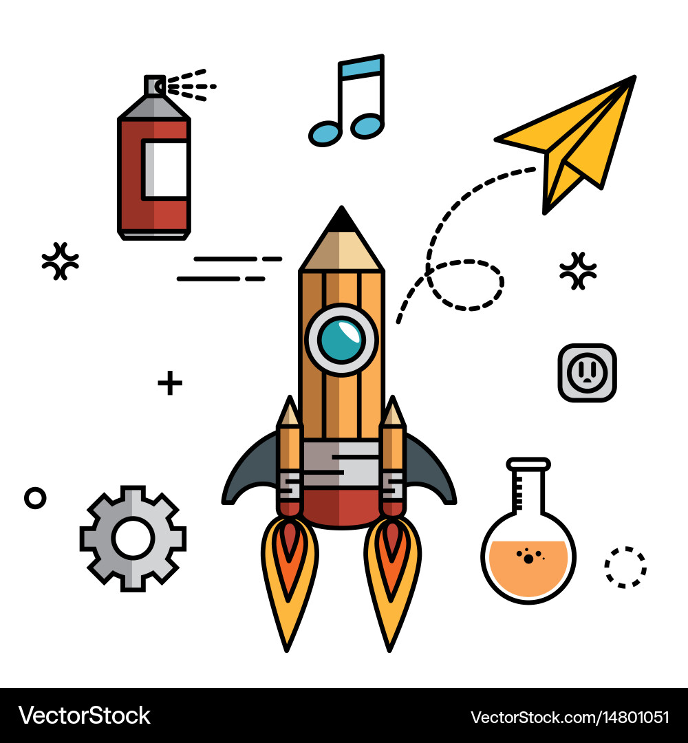 Science-related objects design Vector Image